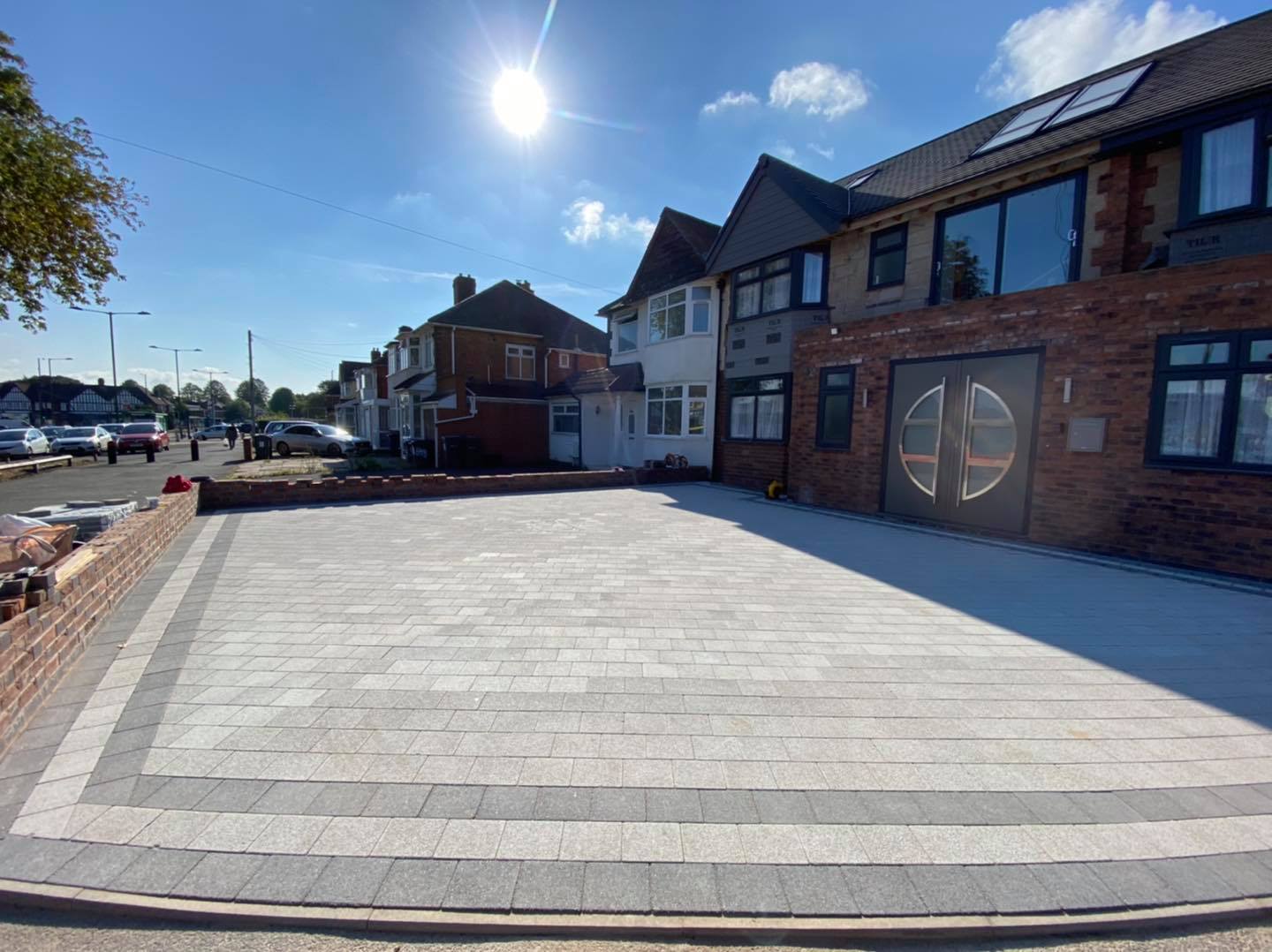 New driveway installation for a property in Solihull