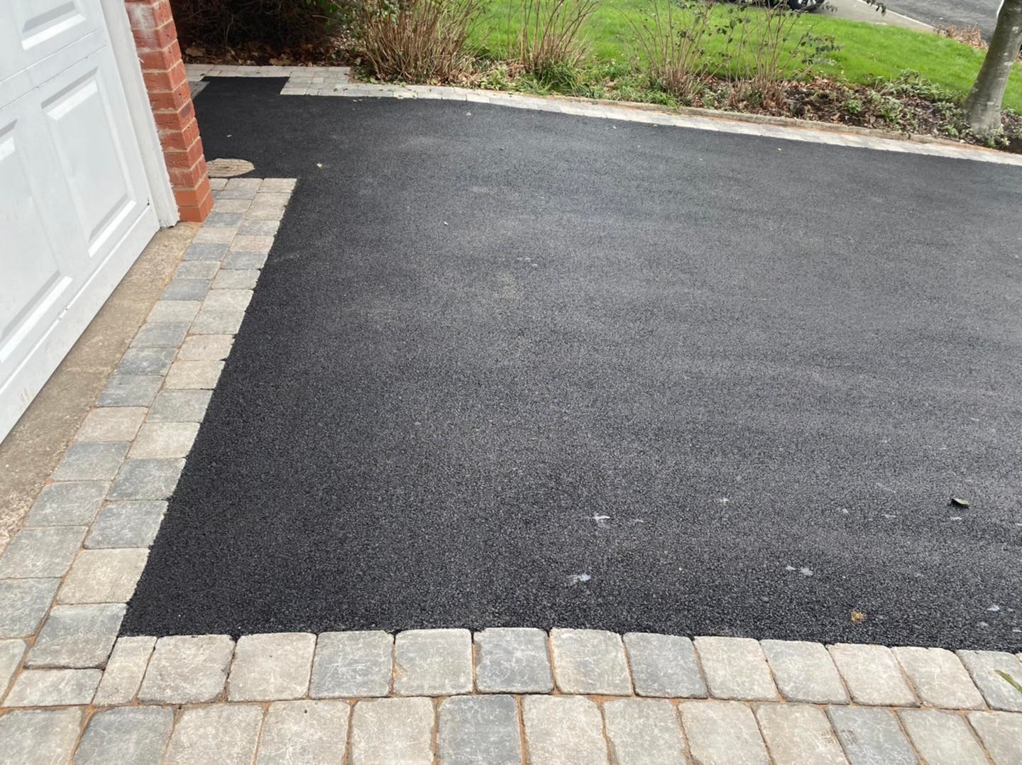 Tarmac driveway and block paving installed at a residential home in Birmingham