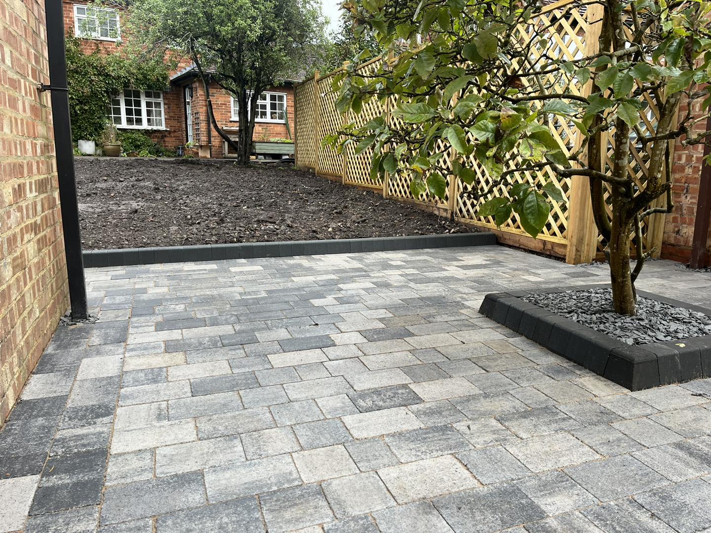 Block paving and landscaping work for a garden in Birmingham